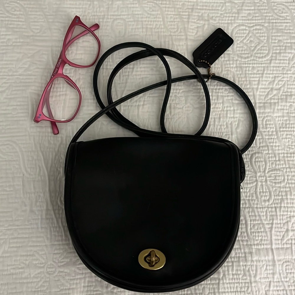 Coach small saddle handbag